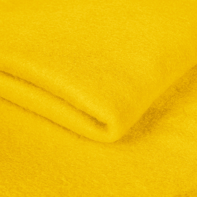 Bright Yellow Polar Fleece Fabric image 1 of 2
