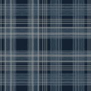 Stacy Garcia Home Peel & Stick Rad Plaid Denim Blue Wallpaper