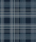 Stacy Garcia Home Peel & Stick Rad Plaid Denim Blue Wallpaper