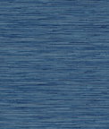 Stacy Garcia Home Peel & Stick Grasscloth Marine Blue Wallpaper