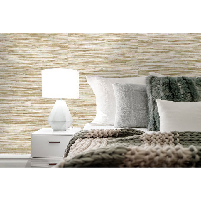 Stacy Garcia Home Peel &amp; Stick Grasscloth Hemp Wallpaper image 4 of 5