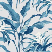 Stacy Garcia Home Peel & Stick Palma Blue Lagoon & Grey Wallpaper