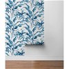 Stacy Garcia Home Peel & Stick Palma Blue Lagoon & Grey Wallpaper - Image 4
