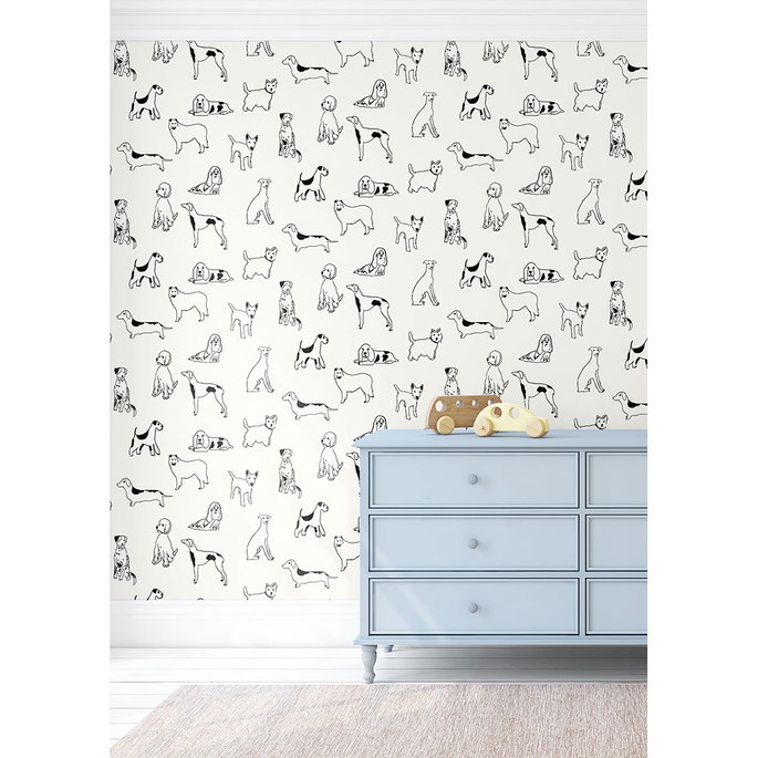 Stacy Garcia Home Peel &amp; Stick Best in Show Onyx Wallpaper image 3 of 5
