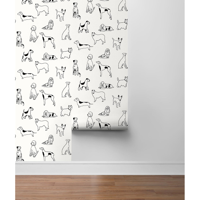 Stacy Garcia Home Peel &amp; Stick Best in Show Onyx Wallpaper image 5 of 5