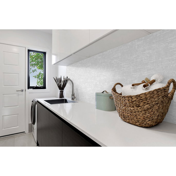 Stacy Garcia Home Peel &amp; Stick Interference Pearl Grey Wallpaper image 4 of 5