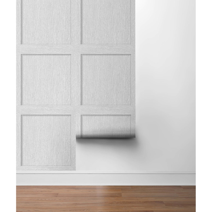 Stacy Garcia Home Peel &amp; Stick Squared Away French Grey Wallpaper image 5 of 5