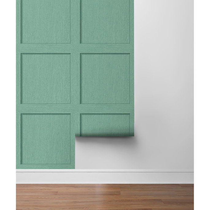 Stacy Garcia Home Peel &amp; Stick Squared Away Sea Green Wallpaper image 5 of 5