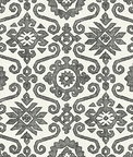 Stacy Garcia Home Peel & Stick Augustine Charcoal & Linen Wallpaper