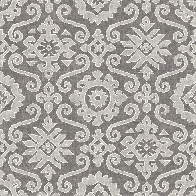 Stacy Garcia Home Peel &amp; Stick Augustine Pewter &amp; Stone Wallpaper image 1 of 5