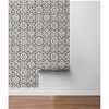 Stacy Garcia Home Peel & Stick Augustine Pewter & Stone Wallpaper - Image 5