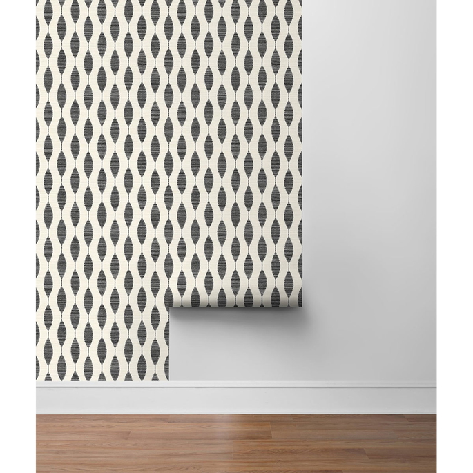 Stacy Garcia Home Peel &amp; Stick Ditto Eclipse &amp; Linen Wallpaper image 5 of 5