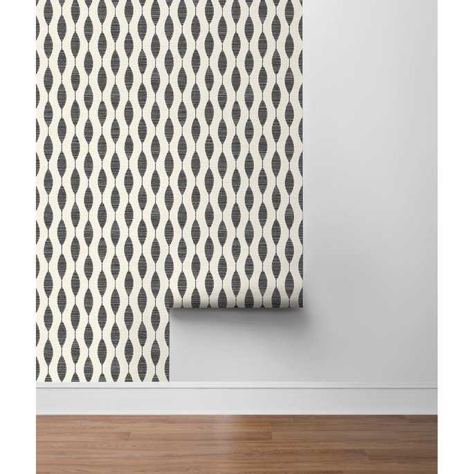 Stacy Garcia Home Peel &amp; Stick Ditto Eclipse &amp; Linen Wallpaper image 5 of 5