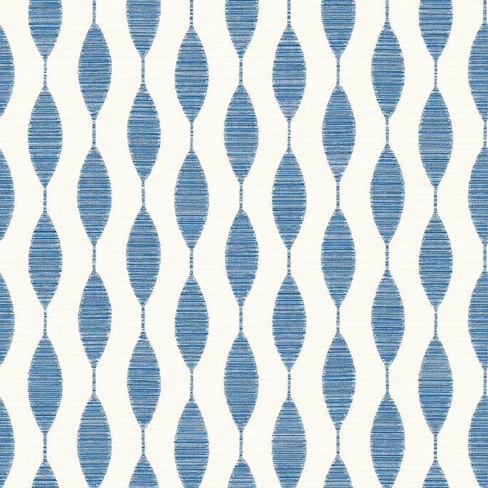 Stacy Garcia Home Peel &amp; Stick Ditto French Blue Wallpaper image 1 of 5