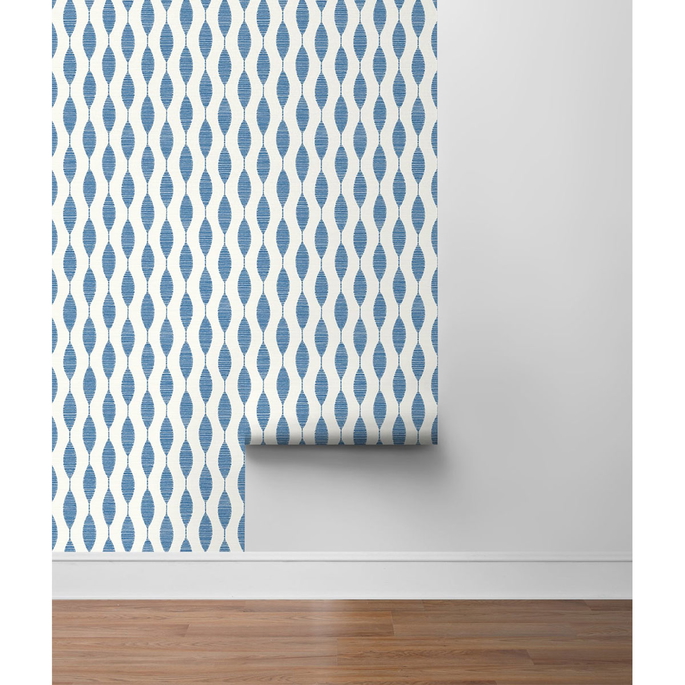 Stacy Garcia Home Peel &amp; Stick Ditto French Blue Wallpaper image 5 of 5