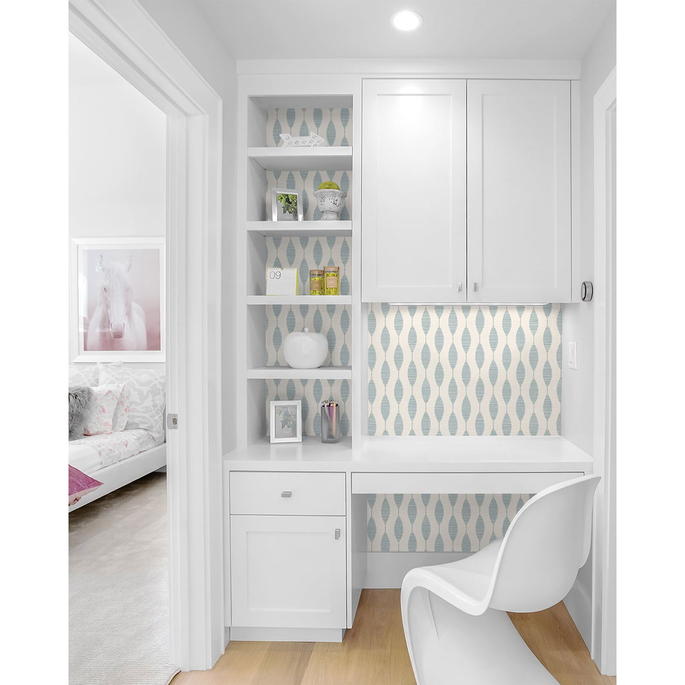 Stacy Garcia Home Peel &amp; Stick Ditto Blue Opal Wallpaper image 3 of 5