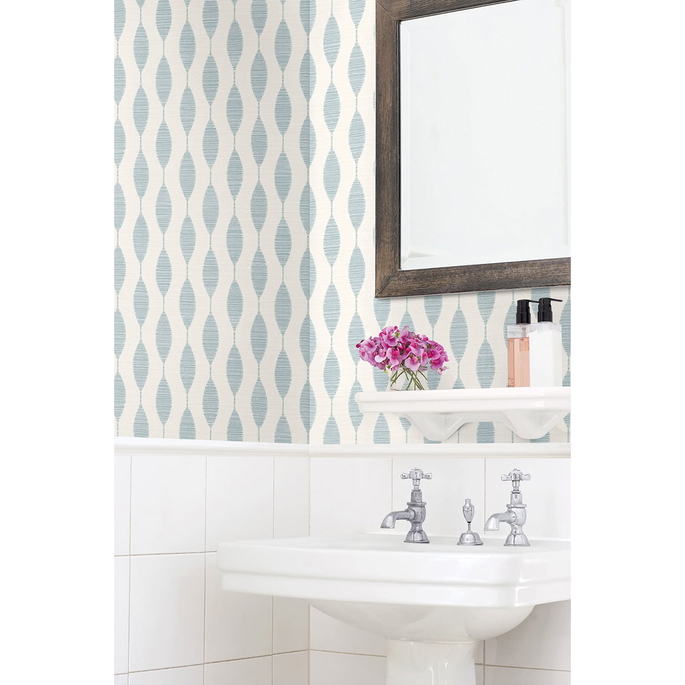 Stacy Garcia Home Peel &amp; Stick Ditto Blue Opal Wallpaper image 4 of 5