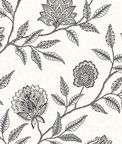 Stacy Garcia Home Peel & Stick Jaclyn Charcoal & Sandstone Wallpaper