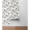 Stacy Garcia Home Peel & Stick Jaclyn Charcoal & Sandstone Wallpaper - Image 4