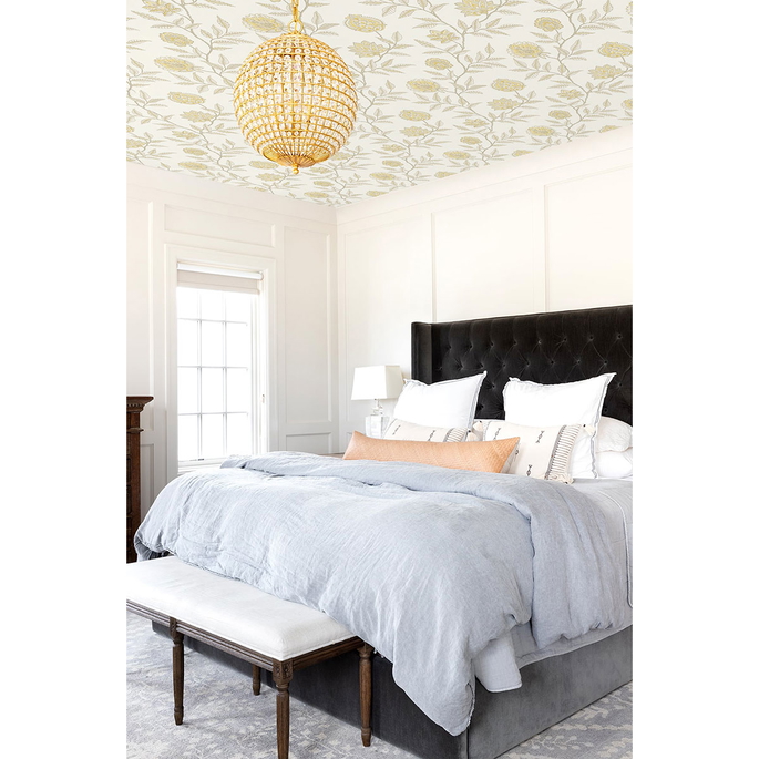 Stacy Garcia Home Peel &amp; Stick Jaclyn Blonde &amp; Sandstone Wallpaper image 3 of 4