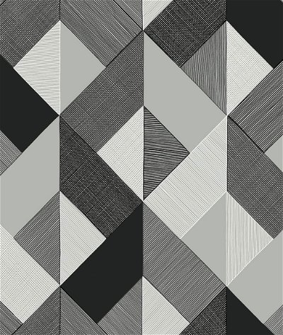 Stacy Garcia Home Peel & Stick Marquetry Greystone Wallpaper