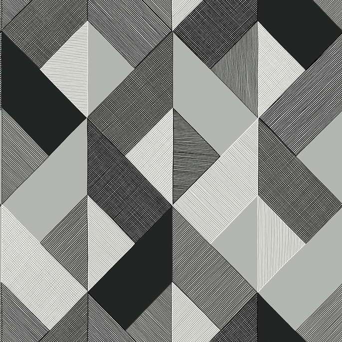 Stacy Garcia Home Peel &amp; Stick Marquetry Greystone Wallpaper image 1 of 4