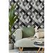 Stacy Garcia Home Peel &amp; Stick Marquetry Greystone Wallpaper thumbnail image 2 of 4