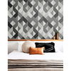 Stacy Garcia Home Peel & Stick Marquetry Greystone Wallpaper - Image 3