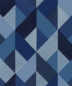 Stacy Garcia Home Peel & Stick Marquetry Blue Lagoon Wallpaper