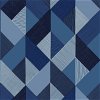 Stacy Garcia Home Peel & Stick Marquetry Blue Lagoon Wallpaper - Image 1