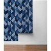 Stacy Garcia Home Peel & Stick Marquetry Blue Lagoon Wallpaper - Image 4