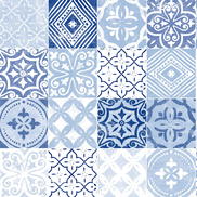 Stacy Garcia Home Peel & Stick Tilework Glacier Blue Wallpaper