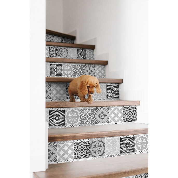Stacy Garcia Home Peel &amp; Stick Tilework Greystone Wallpaper image 2 of 4