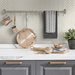 Stacy Garcia Home Peel &amp; Stick Herringbone Inlay Lunar Grey &amp; Metallic Silver Wallpaper thumbnail image 2 of 5