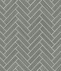 Stacy Garcia Home Peel & Stick Herringbone Inlay Graphite & Metallic Silver Wallpaper