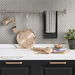 Stacy Garcia Home Peel &amp; Stick Herringbone Inlay Warm Stone &amp; Metallic Pearl Wallpaper thumbnail image 2 of 5