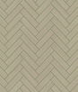 Stacy Garcia Home Peel & Stick Herringbone Inlay Khaki & Metallic Silver Wallpaper