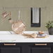 Stacy Garcia Home Peel &amp; Stick Herringbone Inlay Khaki &amp; Metallic Silver Wallpaper thumbnail image 2 of 5