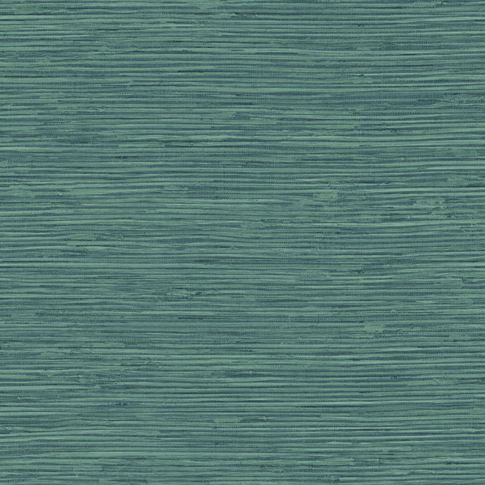 Stacy Garcia Home Peel &amp; Stick Saybrook Faux Rushcloth Paradise Teal Wallpaper image 1 of 5
