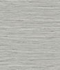 Stacy Garcia Home Peel & Stick Saybrook Faux Rushcloth Cove Grey & Metallic Silver Wallpaper