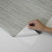 Stacy Garcia Home Peel &amp; Stick Saybrook Faux Rushcloth Cove Grey &amp; Metallic Silver Wallpaper thumbnail image 5 of 5