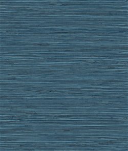 Stacy Garcia Home Peel & Stick Saybrook Faux Rushcloth Nautica Blue Wallpaper