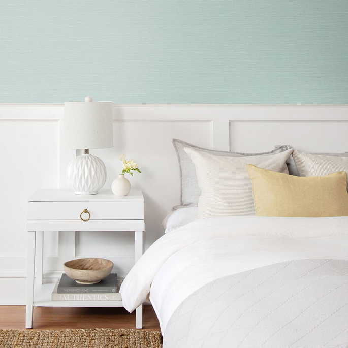 Stacy Garcia Home Peel &amp; Stick Seaside Faux Sisal Lakeside Wallpaper image 2 of 5