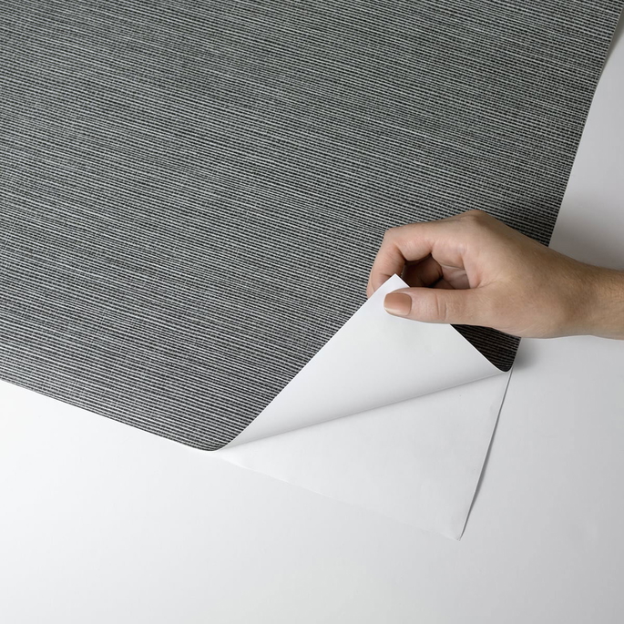 Stacy Garcia Home Peel &amp; Stick Seaside Faux Sisal Slate Grey Wallpaper image 5 of 5