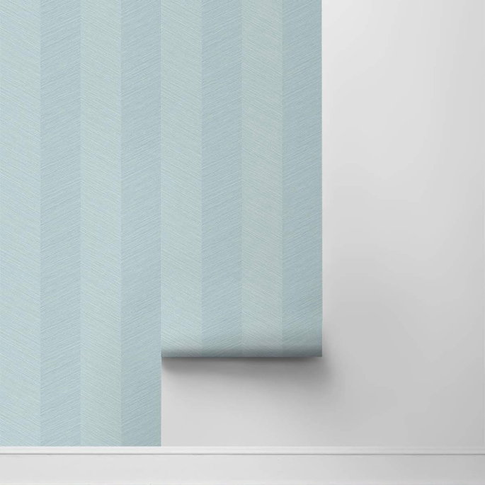 Stacy Garcia Home Peel &amp; Stick Chevy Hemp Blue Bell Wallpaper image 4 of 4