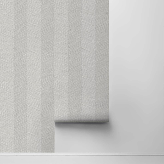 Stacy Garcia Home Peel &amp; Stick Chevy Hemp Lunar Grey Wallpaper image 2 of 4