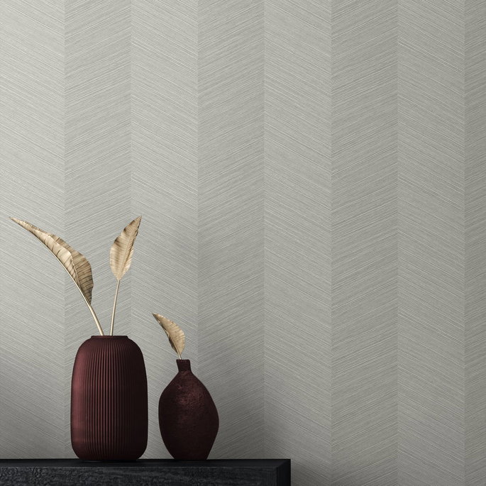 Stacy Garcia Home Peel &amp; Stick Chevy Hemp Lunar Grey Wallpaper image 4 of 4