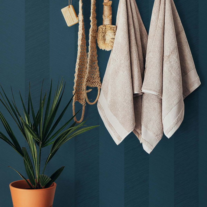 Stacy Garcia Home Peel &amp; Stick Chevy Hemp Navy Blue Wallpaper image 3 of 4
