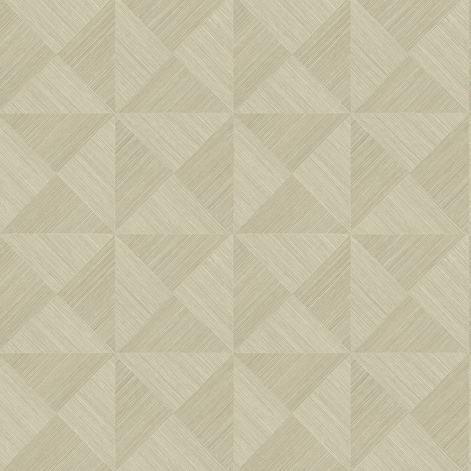Stacy Garcia Home Peel &amp; Stick Geo Inlay Khaki Wallpaper image 1 of 4