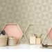 Stacy Garcia Home Peel &amp; Stick Geo Inlay Khaki Wallpaper thumbnail image 3 of 4